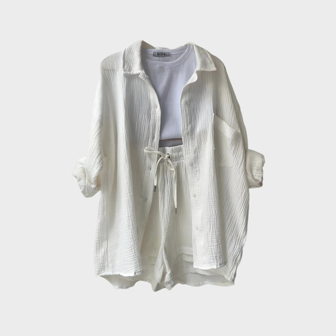 Milica - Lühikeste Pükste ja T-särgi Komplekt