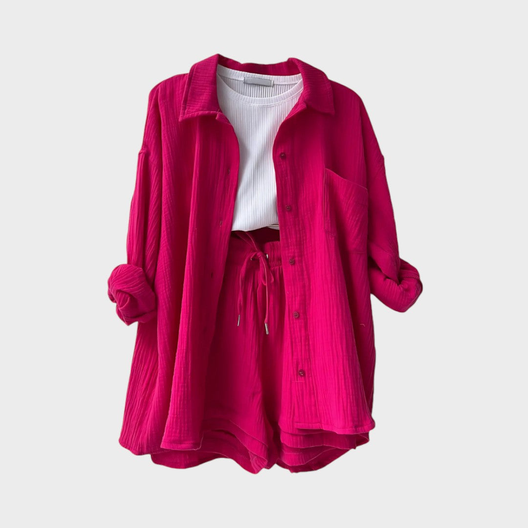 Milica - Lühikeste Pükste ja T-särgi Komplekt