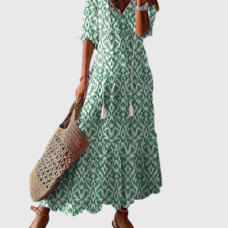 Ramona | Boho Vintage Suve Maxi Kleit