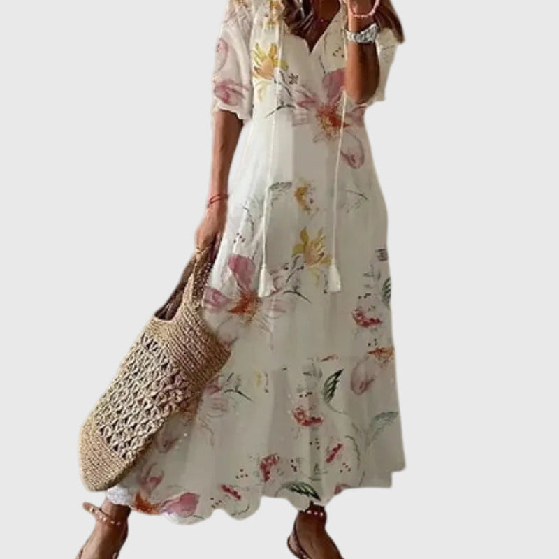 Ramona | Boho Vintage Suve Maxi Kleit
