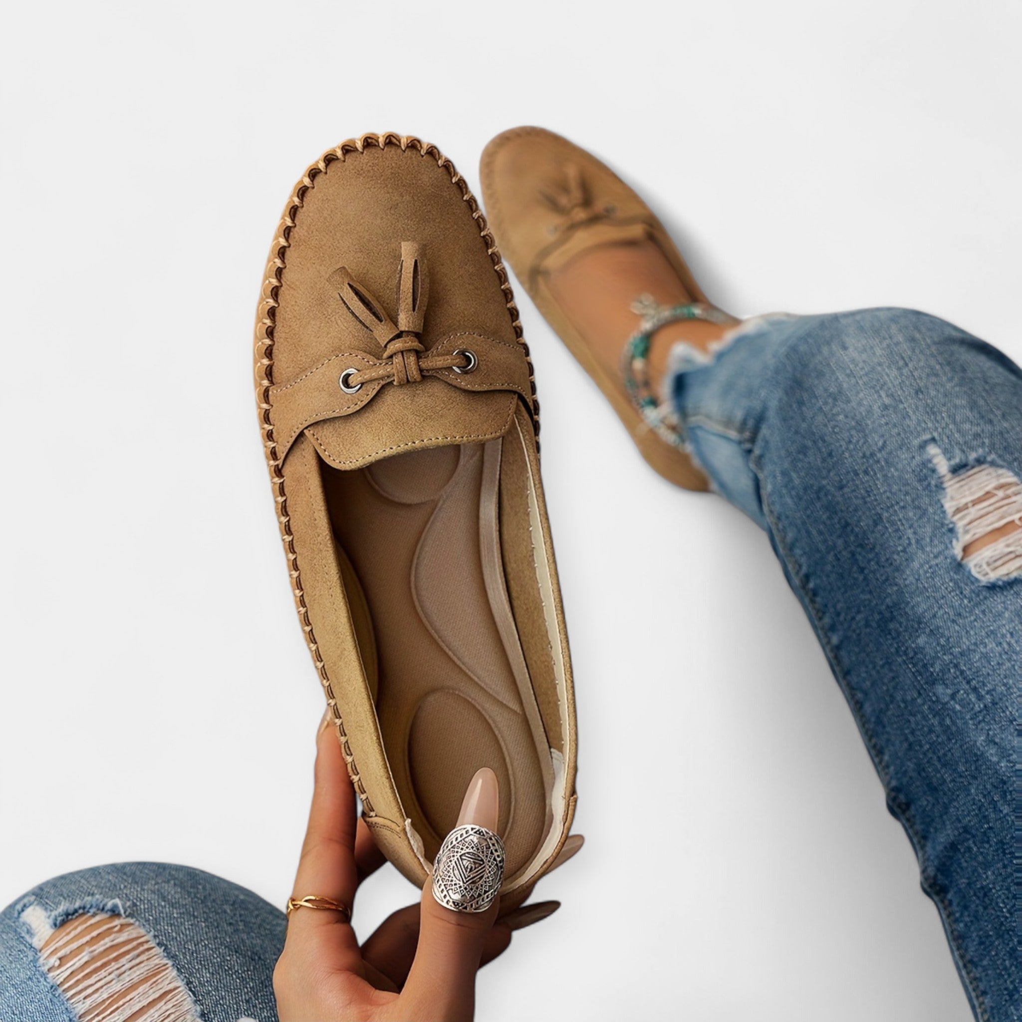 Sõlmega Baleriinijalatsid