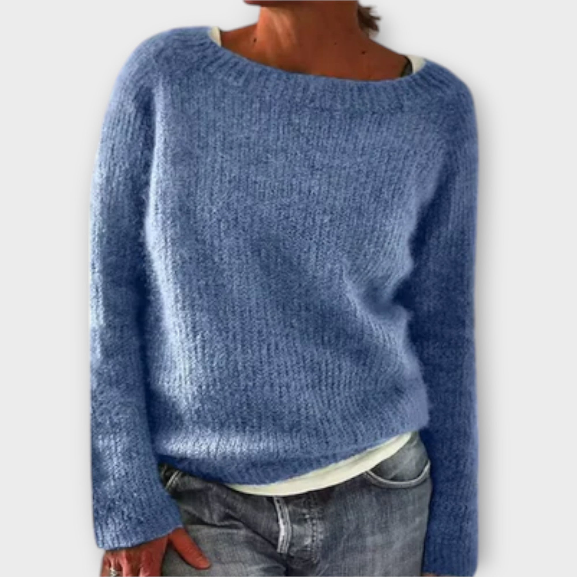Regine – Ühevärviline Kudu Pullover
