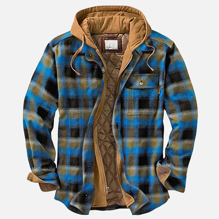 Savrani - Checked Pattern Patches Kangas Jacket