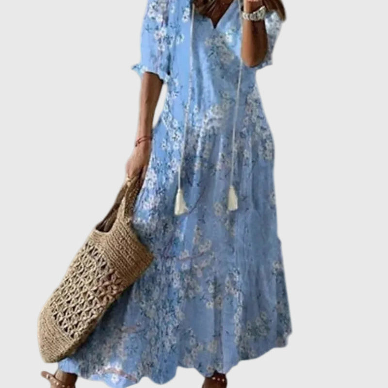 Ramona | Boho Vintage Suve Maxi Kleit