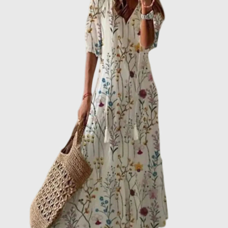 Ramona | Boho Vintage Suve Maxi Kleit