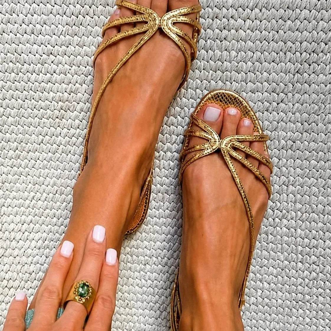 Elara™ – Elegantne Rihmadega Sandaalid