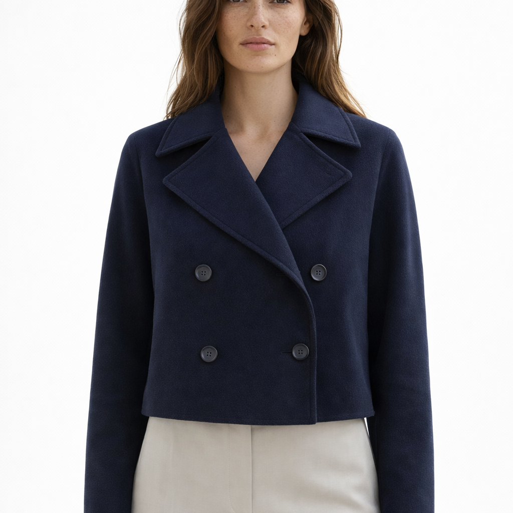 Blanka - Lühike Topeltkinnisega Jakk - Šikk Ülemine Riietus