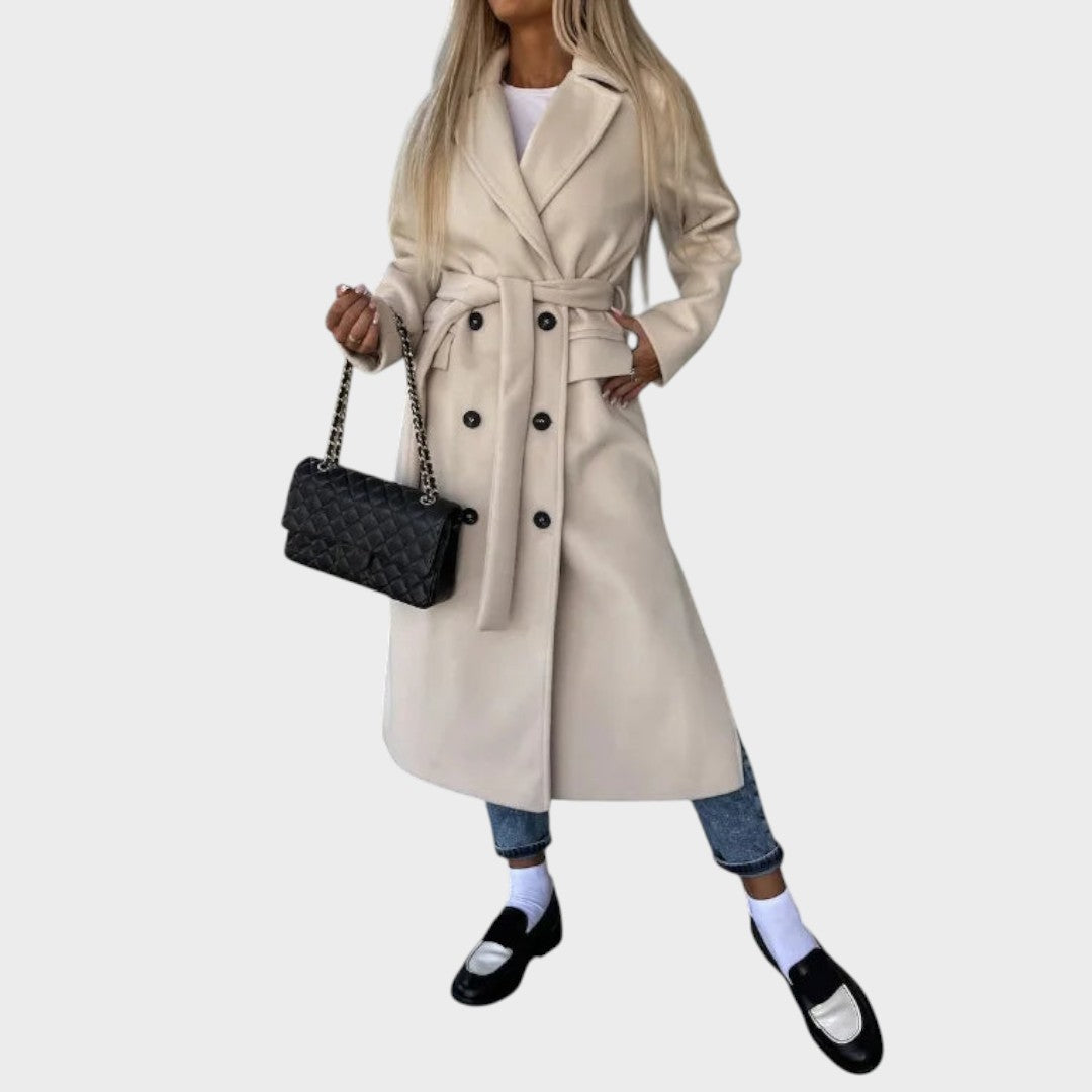 Ana - Kahepoolne vöödiga mantel