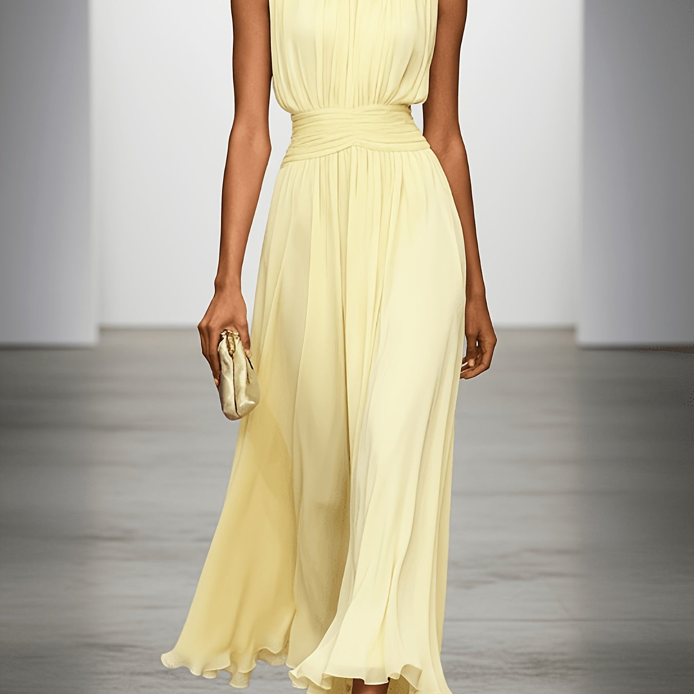 Charlotte | Elegantne šifoon midi kleit