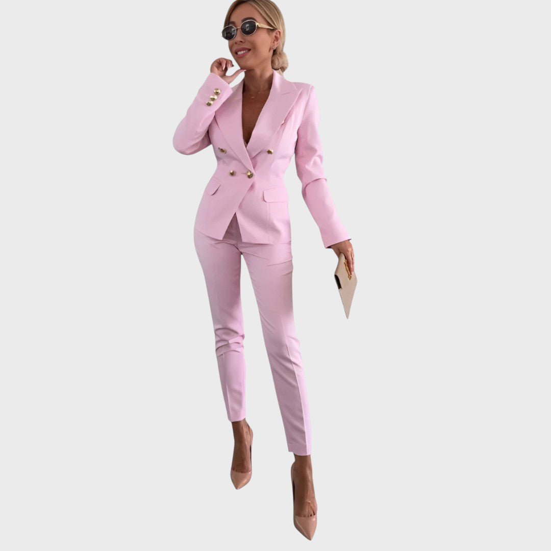 Božena - Talje rõhutav nööbiga ülikond