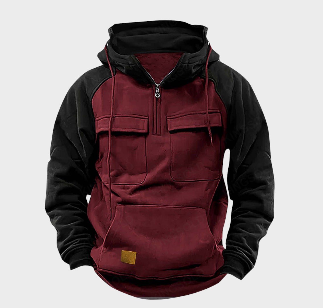 Kristian - Polo-zip Kapuutsiga Särk